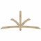 Ekena Millwork Davenport Rough Sawn Timber Gable Bracket, Douglas Fir, 84"W x 38"H x 4"D x 4"F, 11/12 Pitch GBW084X38X0404DAV00RDF - alternate 1
